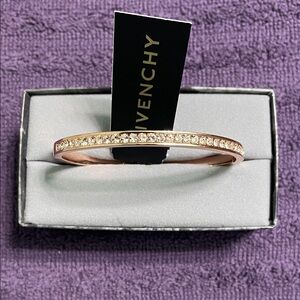 Givenchy ROSE GOLD Crystal Bangle Bracelet